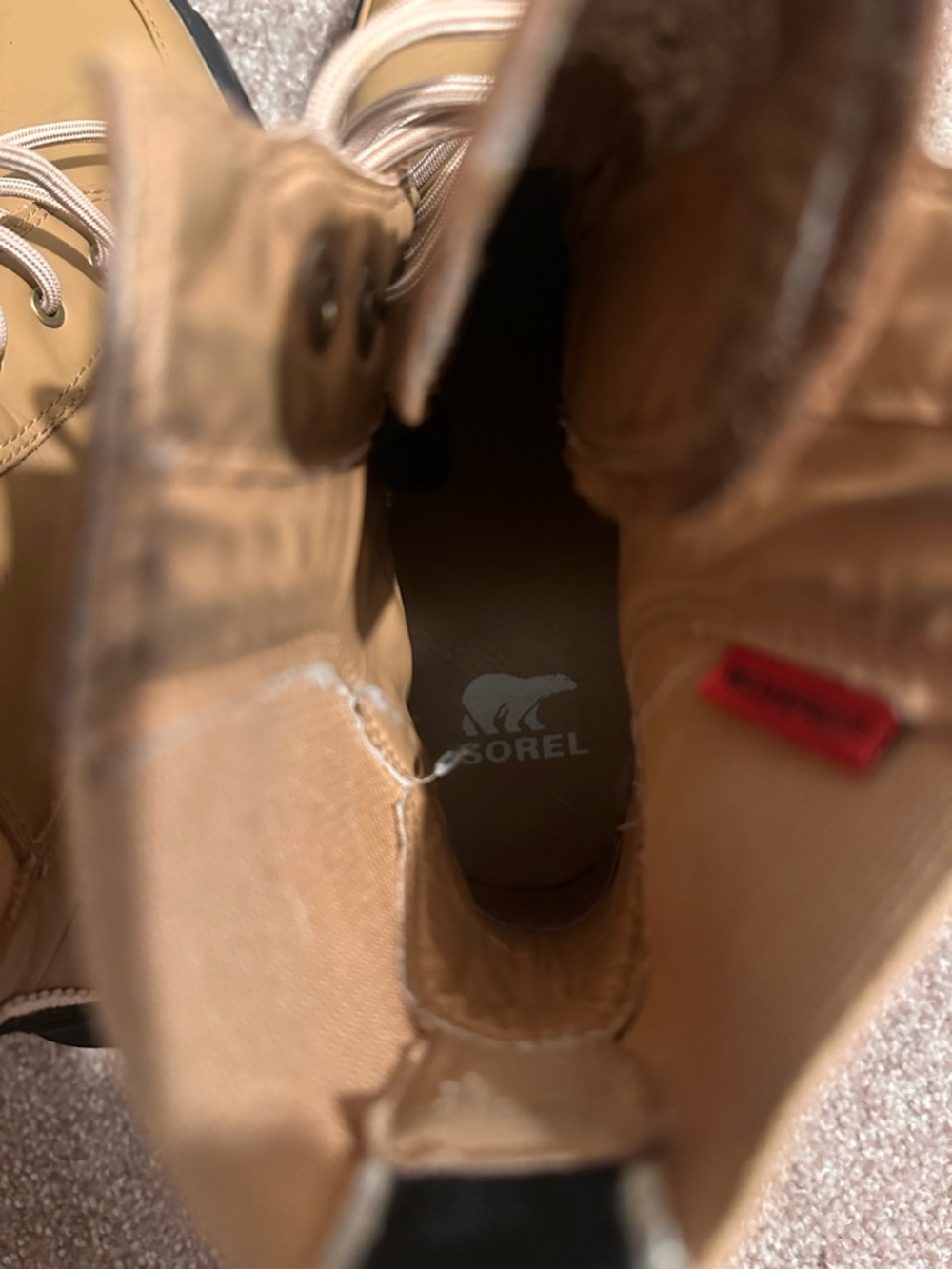 Sorel Brex Lace Up Boots- Womens size 9- Tan - Picture 11 of 16